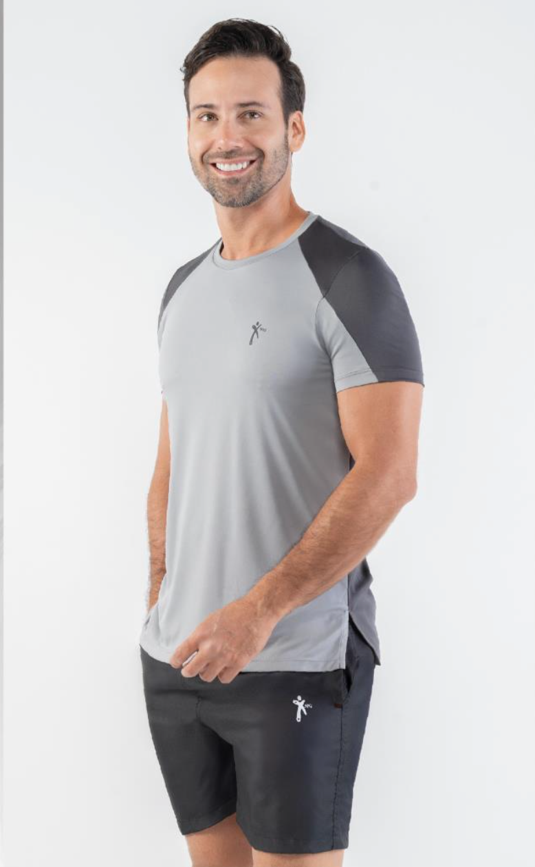 Camiseta manga corta Gris