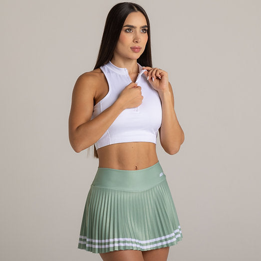 Top Cremallera Blanco